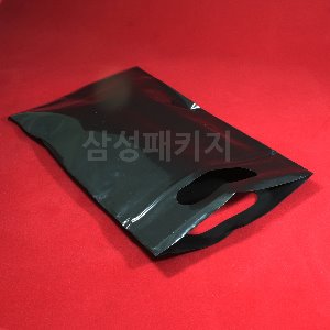 PE 손잡이 지퍼백 (검정) 폭25,30cm