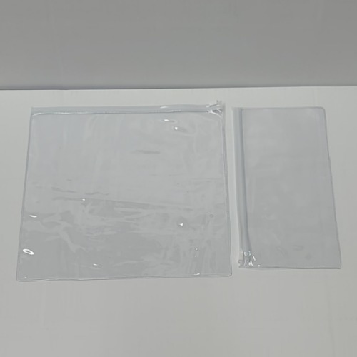PVC 슬라이드 지퍼백 (투명 백색지퍼) 폭22,25cm (세로형)