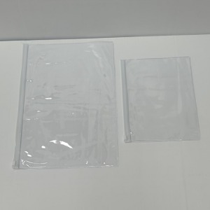 PVC 슬라이드 지퍼백 (투명 백색지퍼) 폭11~17cm